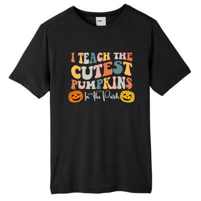 I Teach The Cutest Pumpkins In The Patch Teacher Fall Tall Fusion ChromaSoft Performance T-Shirt