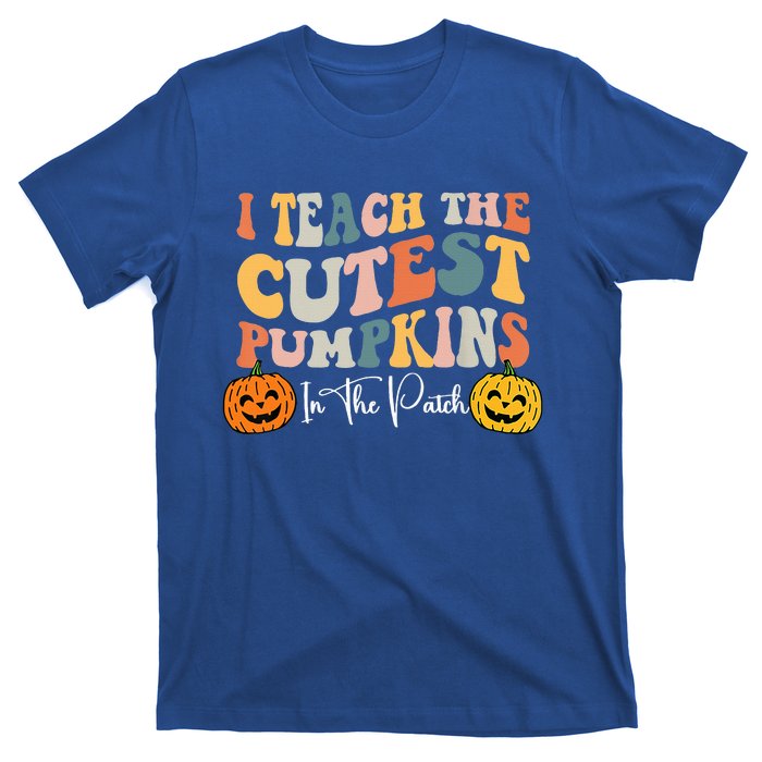 I Teach The Cutest Pumpkins In The Patch Teacher Fall T-Shirt