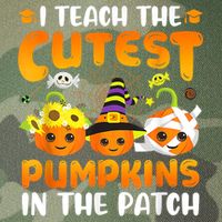 I Teach The Cutest Pumpkins In The Patch Halloween Spooky Legacy Tie Dye Trucker Hat