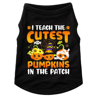 I Teach The Cutest Pumpkins In The Patch Halloween Spooky Doggie Tank
