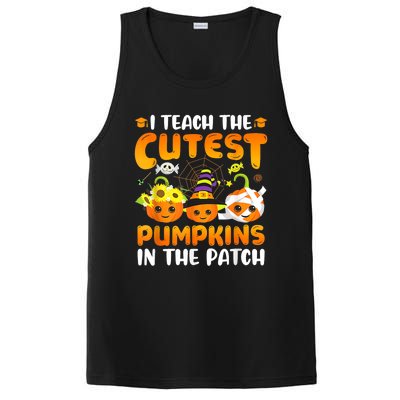 I Teach The Cutest Pumpkins In The Patch Halloween Spooky PosiCharge Competitor Tank