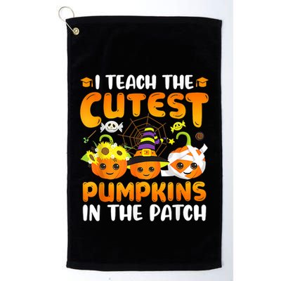 I Teach The Cutest Pumpkins In The Patch Halloween Spooky Golf Towel