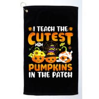 I Teach The Cutest Pumpkins In The Patch Halloween Spooky Golf Towel
