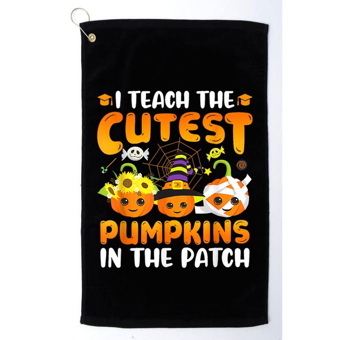 I Teach The Cutest Pumpkins In The Patch Halloween Spooky Golf Towel