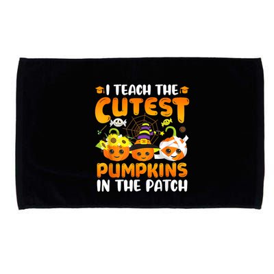 I Teach The Cutest Pumpkins In The Patch Halloween Spooky Microfiber Hand Towel