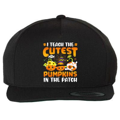 I Teach The Cutest Pumpkins In The Patch Halloween Spooky Wool Snapback Cap