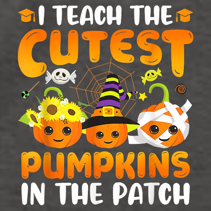 I Teach The Cutest Pumpkins In The Patch Halloween Spooky Vector Backpack