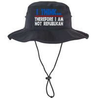 I Think Therefore I Am Not Republican Politics Quote Saying Legacy Cool Fit Booney Bucket Hat