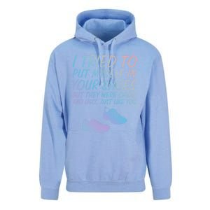 I Tried To Put Mys In Your Shoes Funny Sarcastic Saying Funny Gift Unisex Surf Hoodie