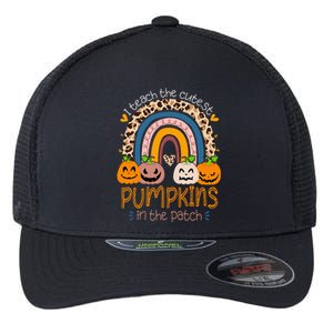 I Teach The Cutest Pumpkins In The Patch Teacher Halloween Flexfit Unipanel Trucker Cap