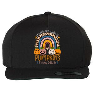 I Teach The Cutest Pumpkins In The Patch Teacher Halloween Wool Snapback Cap