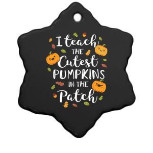 I Teach The Cutest Pumpkins In The Patch Halloween Top Gift Ceramic Star Ornament