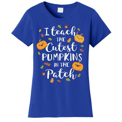 I Teach The Cutest Pumpkins In The Patch Halloween Top Gift Women's T-Shirt