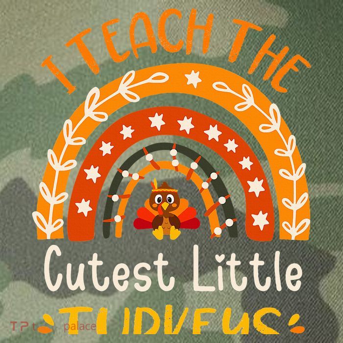 I Teach The Cutest Little Turkeys Thanksgiving Teacher Legacy Tie Dye Trucker Hat