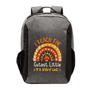 I Teach The Cutest Little Turkeys Thanksgiving Teacher Vector Backpack