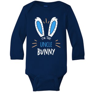 I'm The Uncle Bunny Matching Family Easter Sunday Gift Baby Long Sleeve Bodysuit