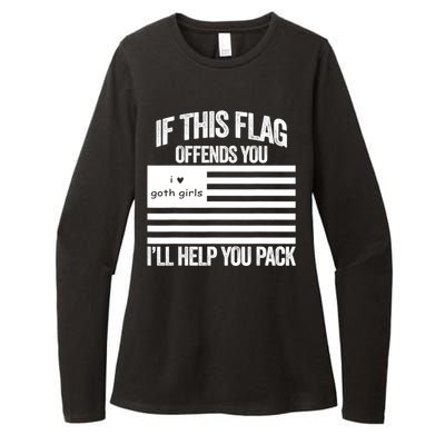 If This USA Goth Girls Flag Offends You, I'll Help You Pack Womens CVC Long Sleeve Shirt