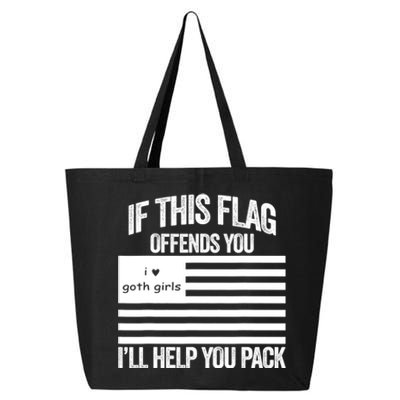 If This USA Goth Girls Flag Offends You, I'll Help You Pack 25L Jumbo Tote