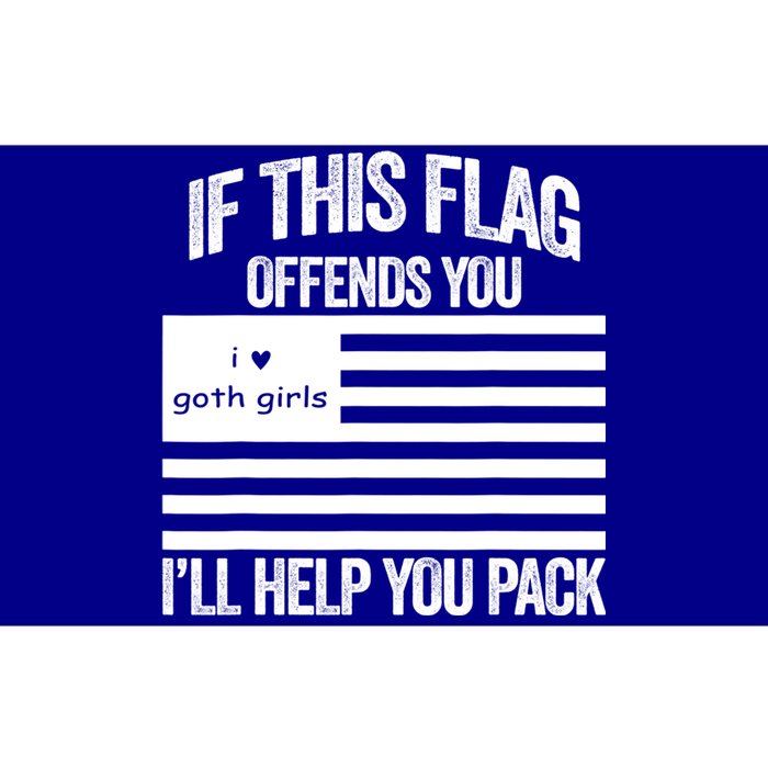 If This USA Goth Girls Flag Offends You, I'll Help You Pack Bumper Sticker