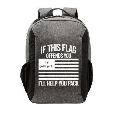 If This USA Goth Girls Flag Offends You, I'll Help You Pack Vector Backpack