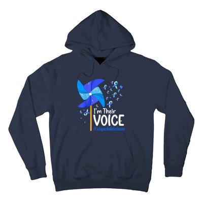 I'm Their Voice Pinwheel Child Abuse Prevention Awareness Hoodie