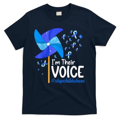 I'm Their Voice Pinwheel Child Abuse Prevention Awareness T-Shirt