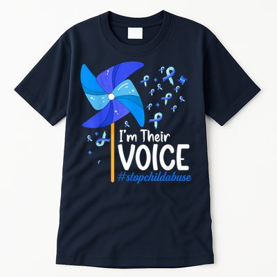 I'm Their Voice Pinwheel Child Abuse Prevention Awareness Tall T-Shirt