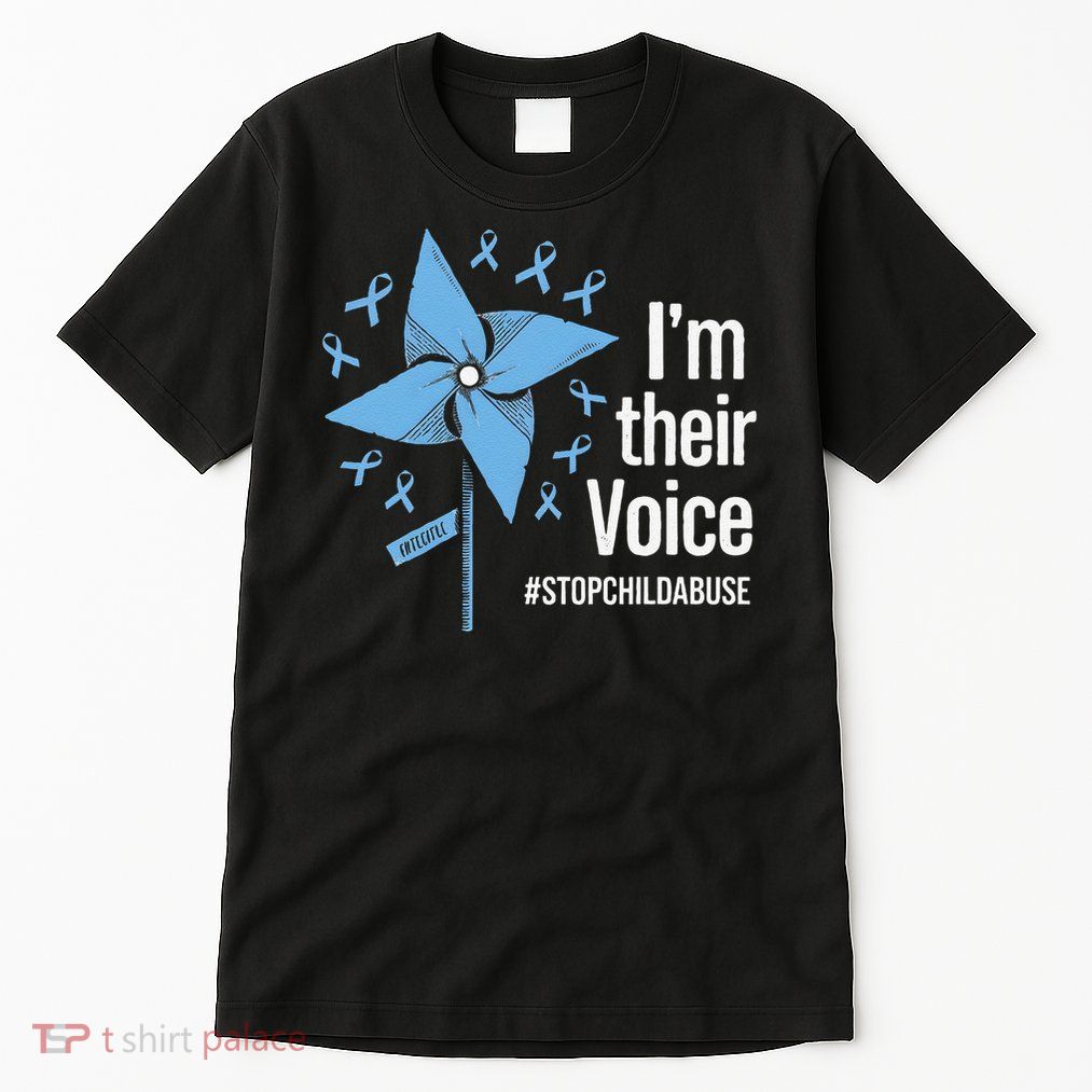 Im Their Voice Pinwheel Child Abuse Prevention Awareness Tall T-Shirt
