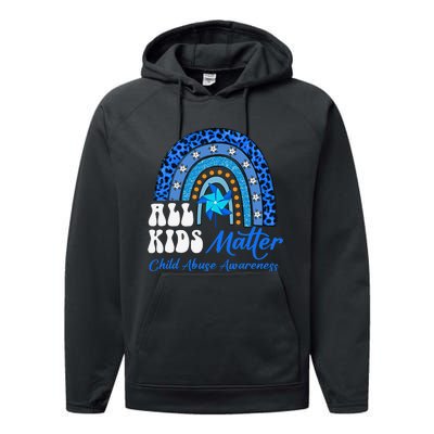 I'm Their Voice Pinwheel Child Abuse Prevention Awareness Performance Fleece Hoodie