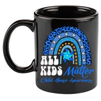 I'm Their Voice Pinwheel Child Abuse Prevention Awareness 11oz C Handle Ceramic Mug