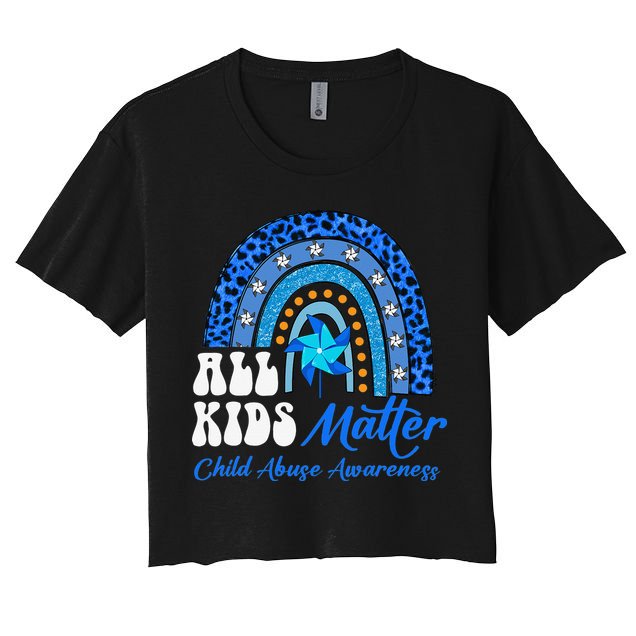 I'm Their Voice Pinwheel Child Abuse Prevention Awareness Crop Top