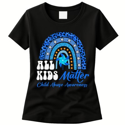 I'm Their Voice Pinwheel Child Abuse Prevention Awareness Womens T-Shirt