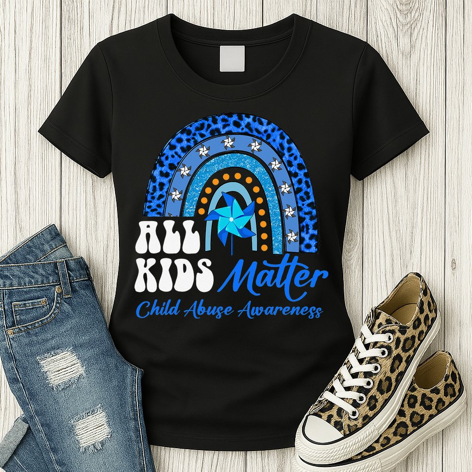 I'm Their Voice Pinwheel Child Abuse Prevention Awareness Womens T-Shirt