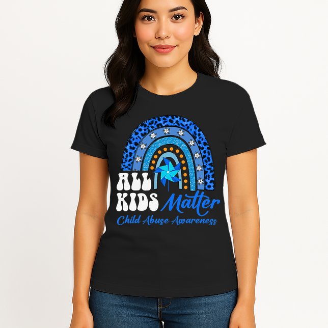 I'm Their Voice Pinwheel Child Abuse Prevention Awareness Womens T-Shirt