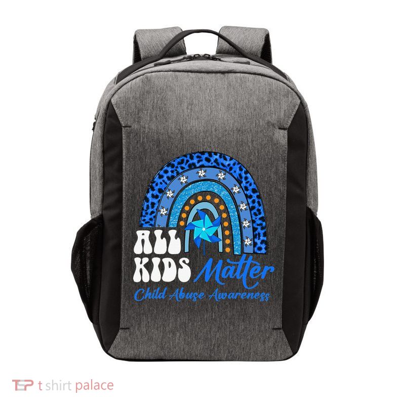 I'm Their Voice Pinwheel Child Abuse Prevention Awareness Vector Backpack