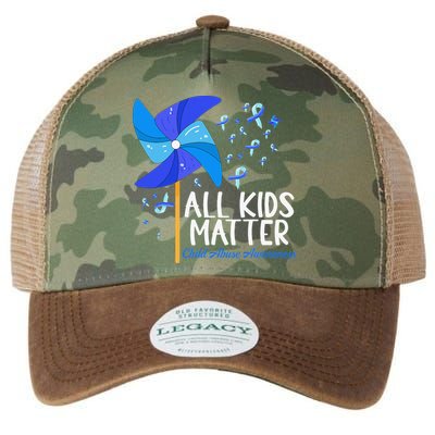 Im Their Voice Stop Child Abuse Prevention Awareness Month Legacy Tie Dye Trucker Hat