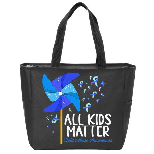 Im Their Voice Stop Child Abuse Prevention Awareness Month Zip Tote Bag