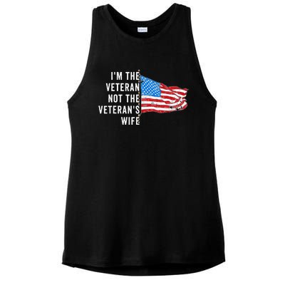 IM The Veteran Not The VeteranS Wife Quote Saying Meme Ladies PosiCharge Tri-Blend Wicking Tank