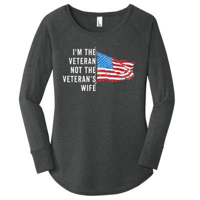 IM The Veteran Not The VeteranS Wife Quote Saying Meme Women's Perfect Tri Tunic Long Sleeve Shirt