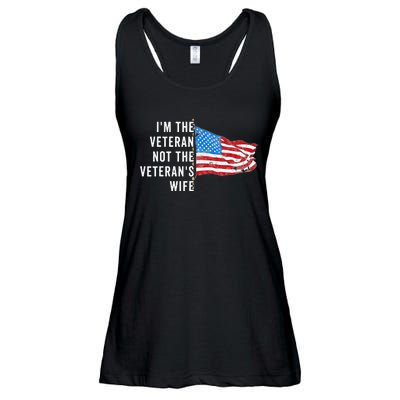 IM The Veteran Not The VeteranS Wife Quote Saying Meme Ladies Essential Flowy Tank