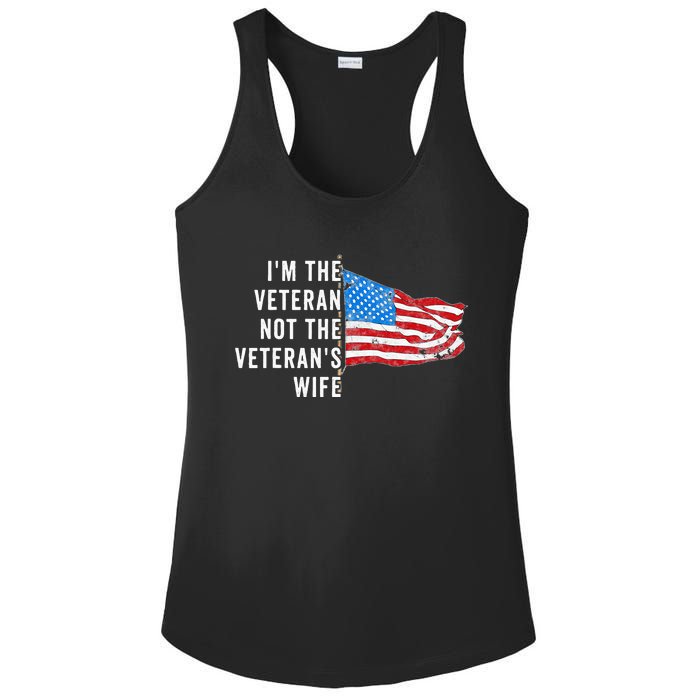 IM The Veteran Not The VeteranS Wife Quote Saying Meme Ladies PosiCharge Competitor Racerback Tank