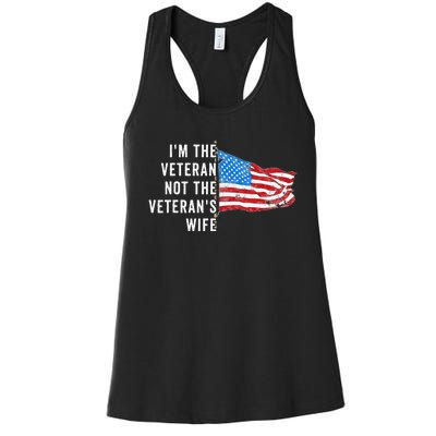 IM The Veteran Not The VeteranS Wife Quote Saying Meme Women's Racerback Tank