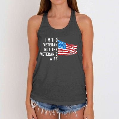 IM The Veteran Not The VeteranS Wife Quote Saying Meme Women's Knotted Racerback Tank