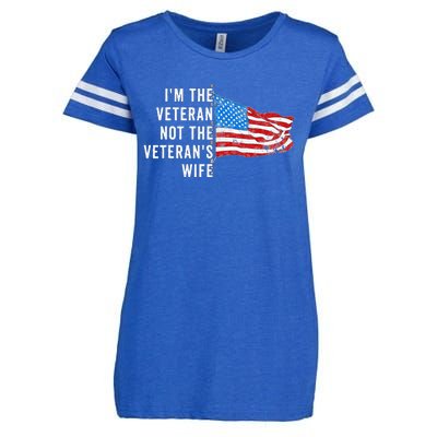 IM The Veteran Not The VeteranS Wife Quote Saying Meme Enza Ladies Jersey Football T-Shirt