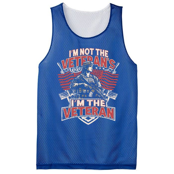 IM The Veteran Not The Veterans Wife Memorial Day 2024 Gift Mesh Reversible Basketball Jersey Tank