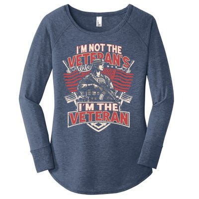 IM The Veteran Not The Veterans Wife Memorial Day 2024 Gift Women's Perfect Tri Tunic Long Sleeve Shirt