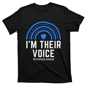 Im Their Voice Heart Child Abuse Awareness Month Prevention T-Shirt