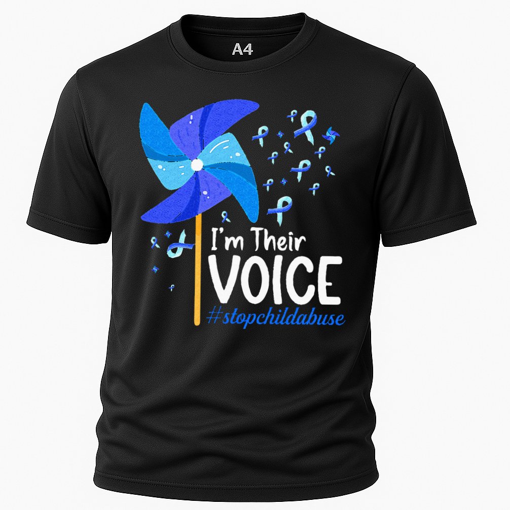 Im Their Voice Pinwheel Child Abuse Prevention Awareness Performance Shirt