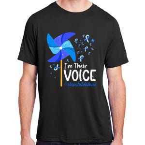 Im Their Voice Pinwheel Child Abuse Prevention Awareness Adult ChromaSoft Performance T-Shirt