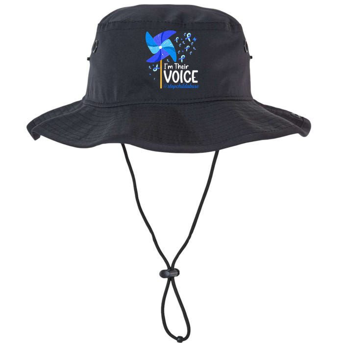 Im Their Voice Pinwheel Child Abuse Prevention Awareness Bucket Hat